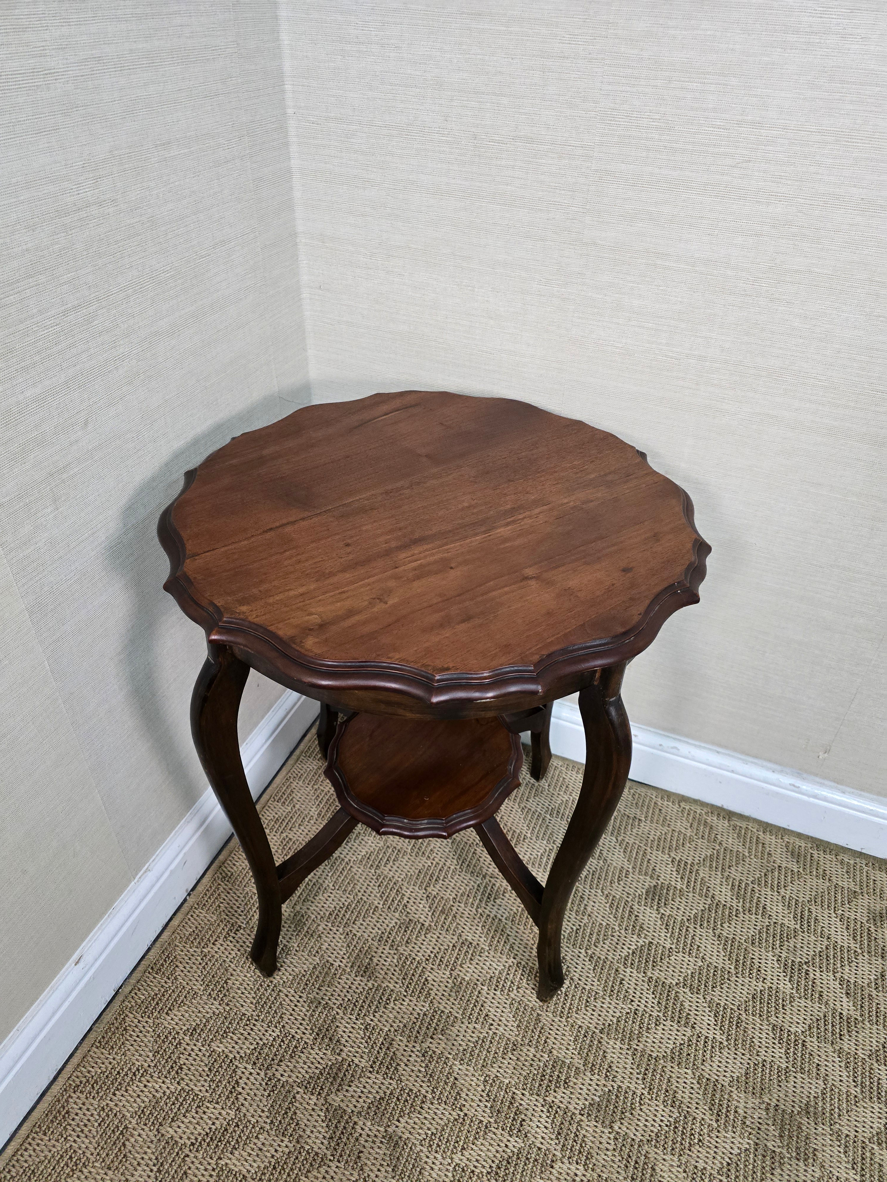 An Antique Edwardian Walnut Lamp Table Occasional Table ~Delivery Available~