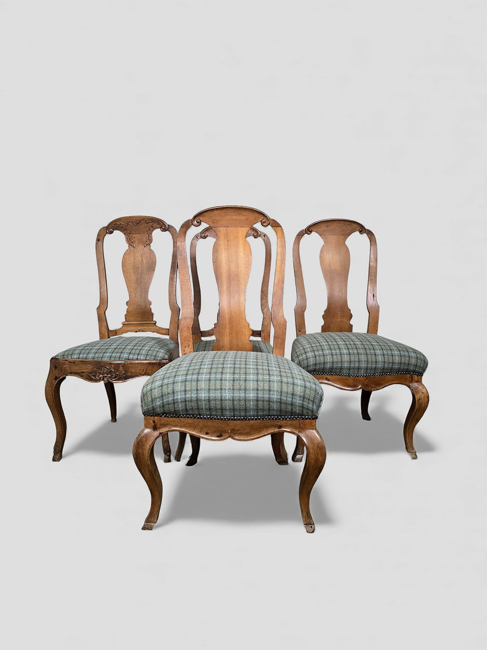 Thumbnail: A Near Set of Four Antique Possibly Dutch Dining Chairs ~Delivery Available~
