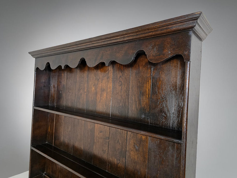 Thumbnail: An Antique Early 20th Century Solid Oak Welsh Dresser Sideboard ~Delivery Availa