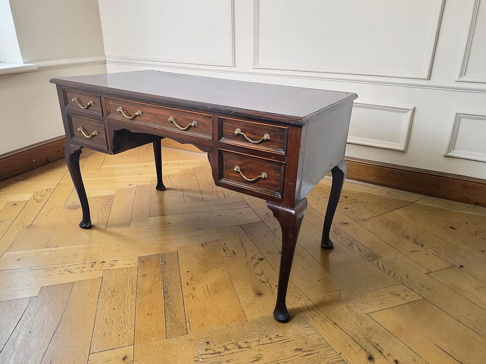 Thumbnail: An Antique Victorian Solid Mahogany Writing Desk ~Delivery Available~