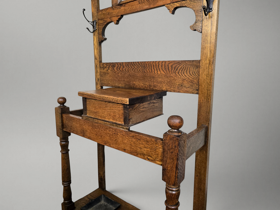 Thumbnail: An Antique Oak Arts & Crafts Hall Stand Stick Stand ~Delivery Available~