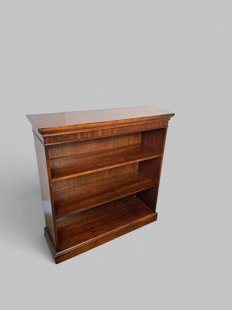 Thumbnail: An Antique Style Flame Mahogany Low Level Bookcase ~Delivery Available~