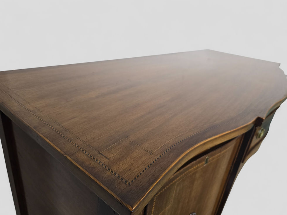 Thumbnail: An Antique Edwardian Mahogany Bow Fronted Sideboard ~Delivery Available~