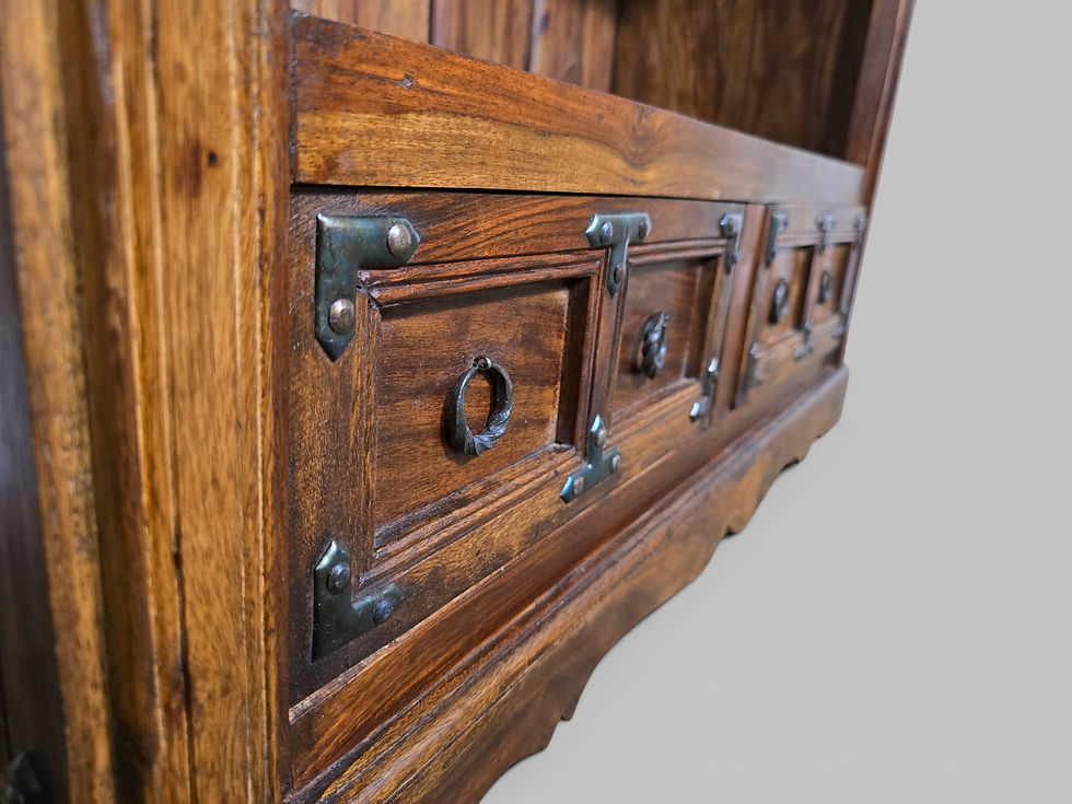 Thumbnail: An Antique Style Solid Indian Rosewood Tall Slim Open Bookcase ~Delivery Availab