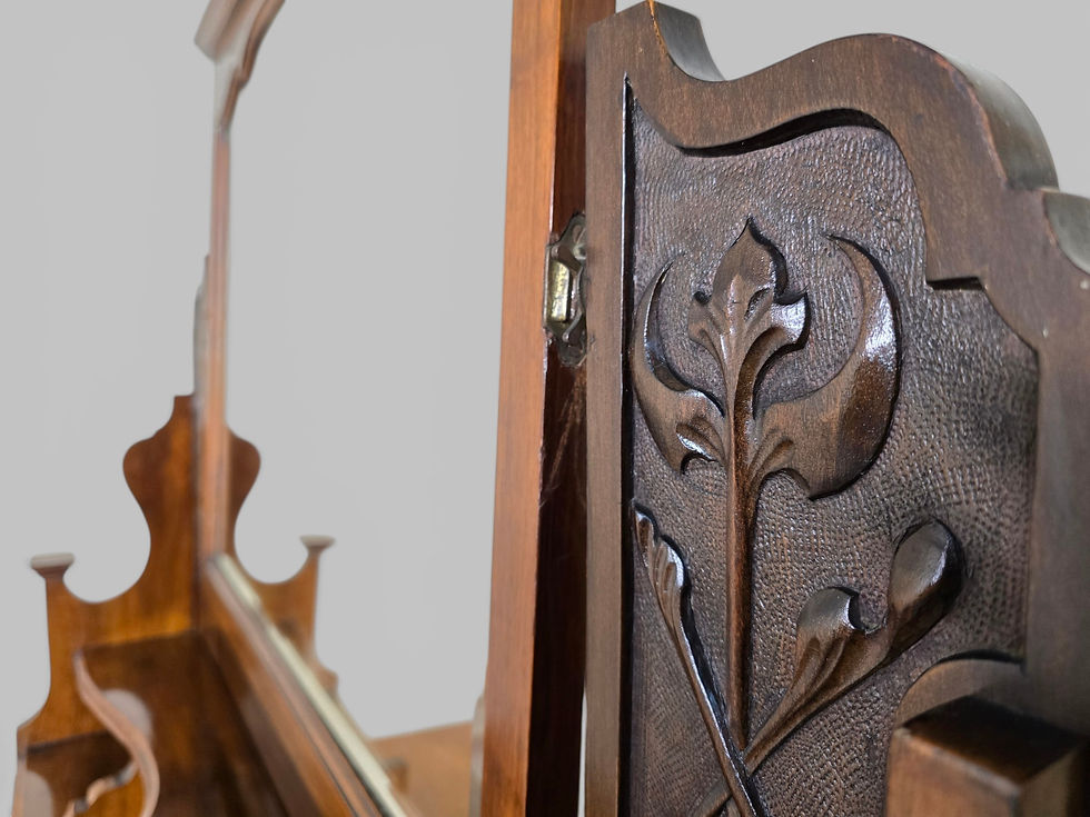 Thumbnail: An Antique Victorian Walnut Mirrored Dressing Chest of Drawers ~Delivery Availab