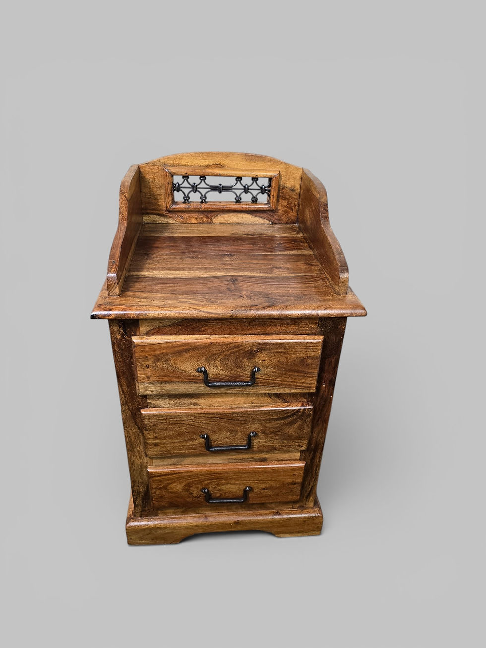 Thumbnail: A Solid Indian Rosewood Bedside Table Chest of Drawers ~Delivery Available~
