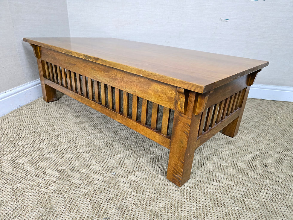 Thumbnail: A Rectangular Solid Mango Wood Coffee Table ~Delivery Available~