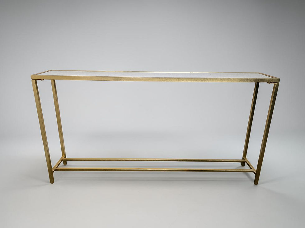 Thumbnail: A Gold Painted Mirror Topped Console Hall Table ~Delivery Available~