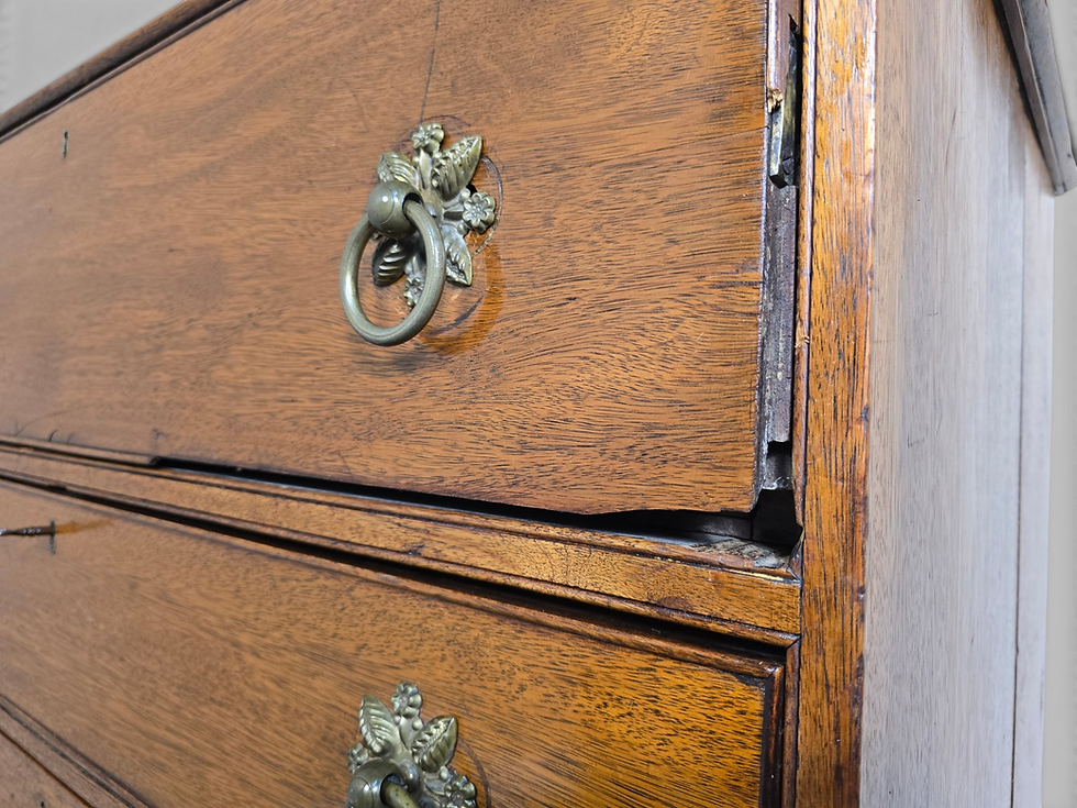 Thumbnail: An Antique Early 19th Century Secretaire Desk Chest of Drawers ~Delivery Availab