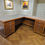 Thumbnail: An Antique Style Oak Large Corner Partners Desk ~Delivery Available~