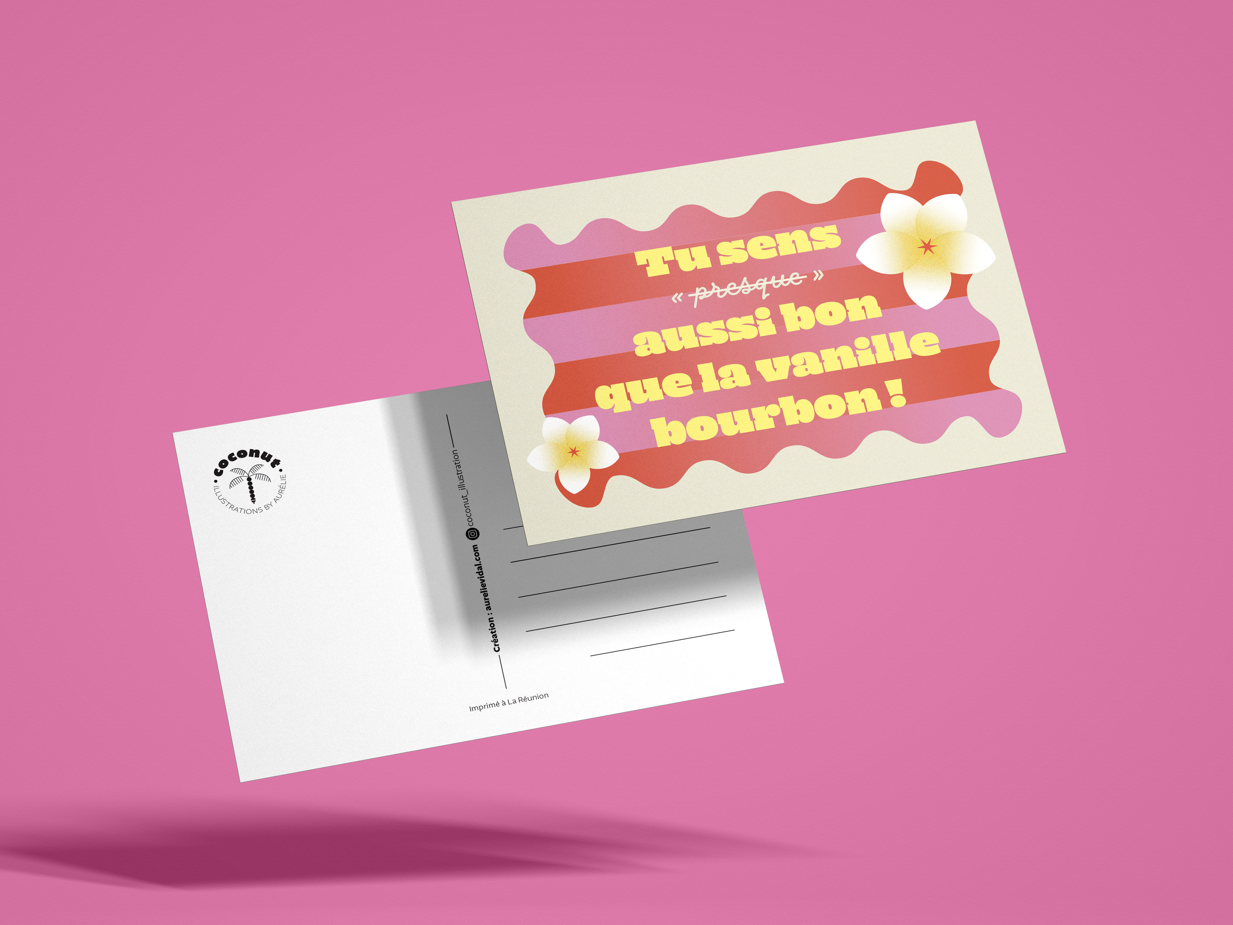 Carte postale "Vanille Bourbon"