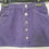 Miniature : Jupe courte en jean violet avec boutons. Seconde main, idéal pour enfant.