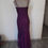 Miniature : Robe de soirée longue, dos nu, paillettes, couleur pourpre. Seconde Main.
