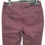 Miniature : Pantalon bordeaux, vue arrière, sur cintre, avec deux poches et étiquette.