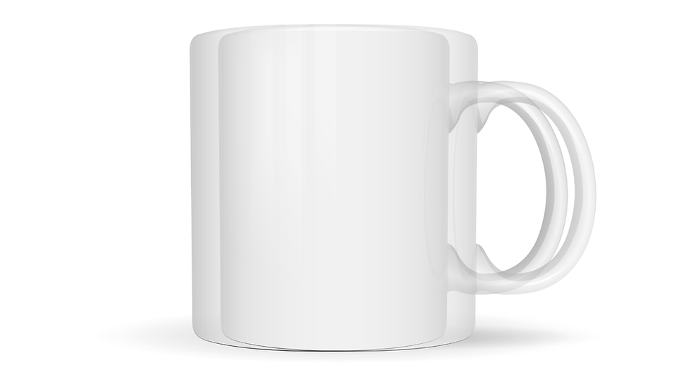 double vision example with a mug, what a person with diplopia sees