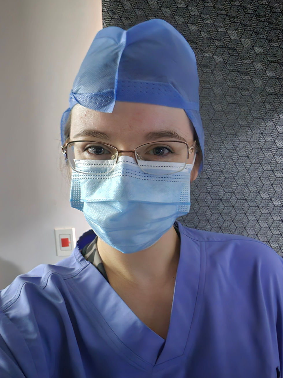 Martina Milkovska in the operating room