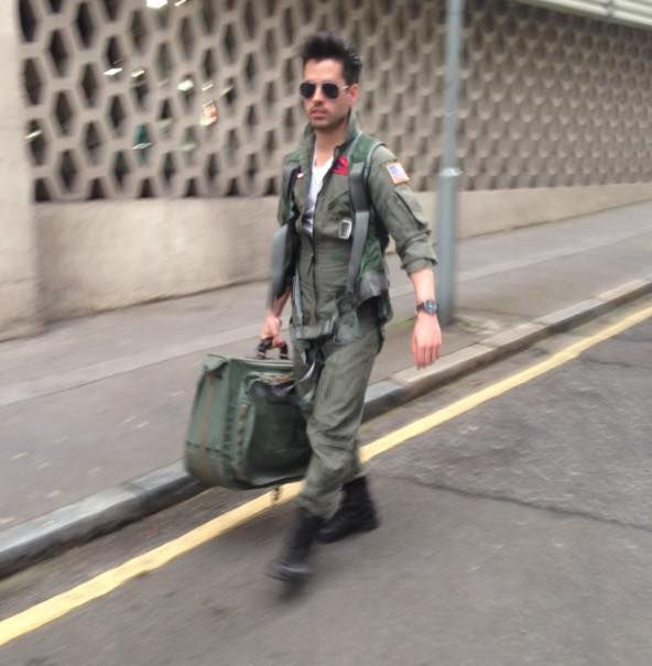Sean Hawie as Maverick from Top Gun