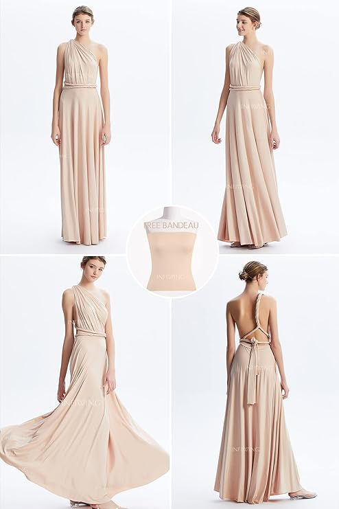 Thumbnail: Infinity Dresses for Bridesmaids, Wedding Guest Dresses for Women,Plus Size Wrap