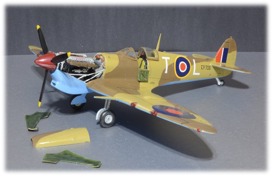 Airfix A12005A Spitfire Mk.Vb George Beurling Malta “T-L”, 1:24