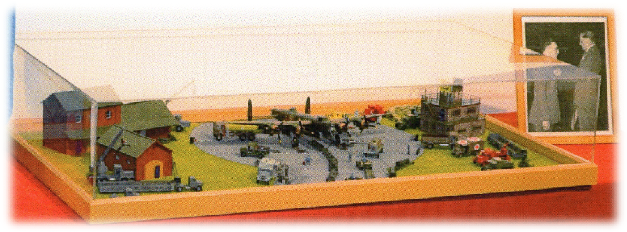 Larger diorama (42” x 24”), RAF Linton-on Ouse, 1:72.