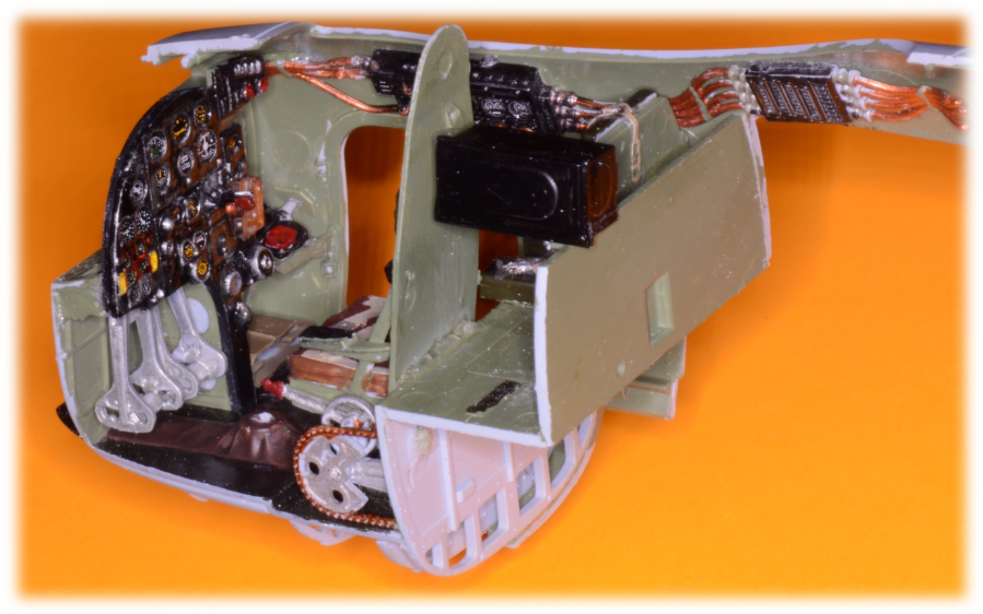 Details, cockpit and starboard fuselage, Mosquito 1:24