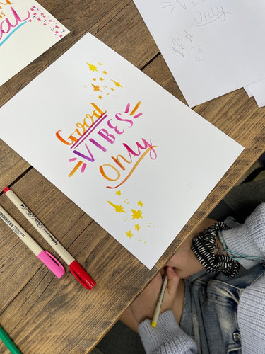 Junior Brush Calligraphy Workshop with Jen Roffe | wib-bucks