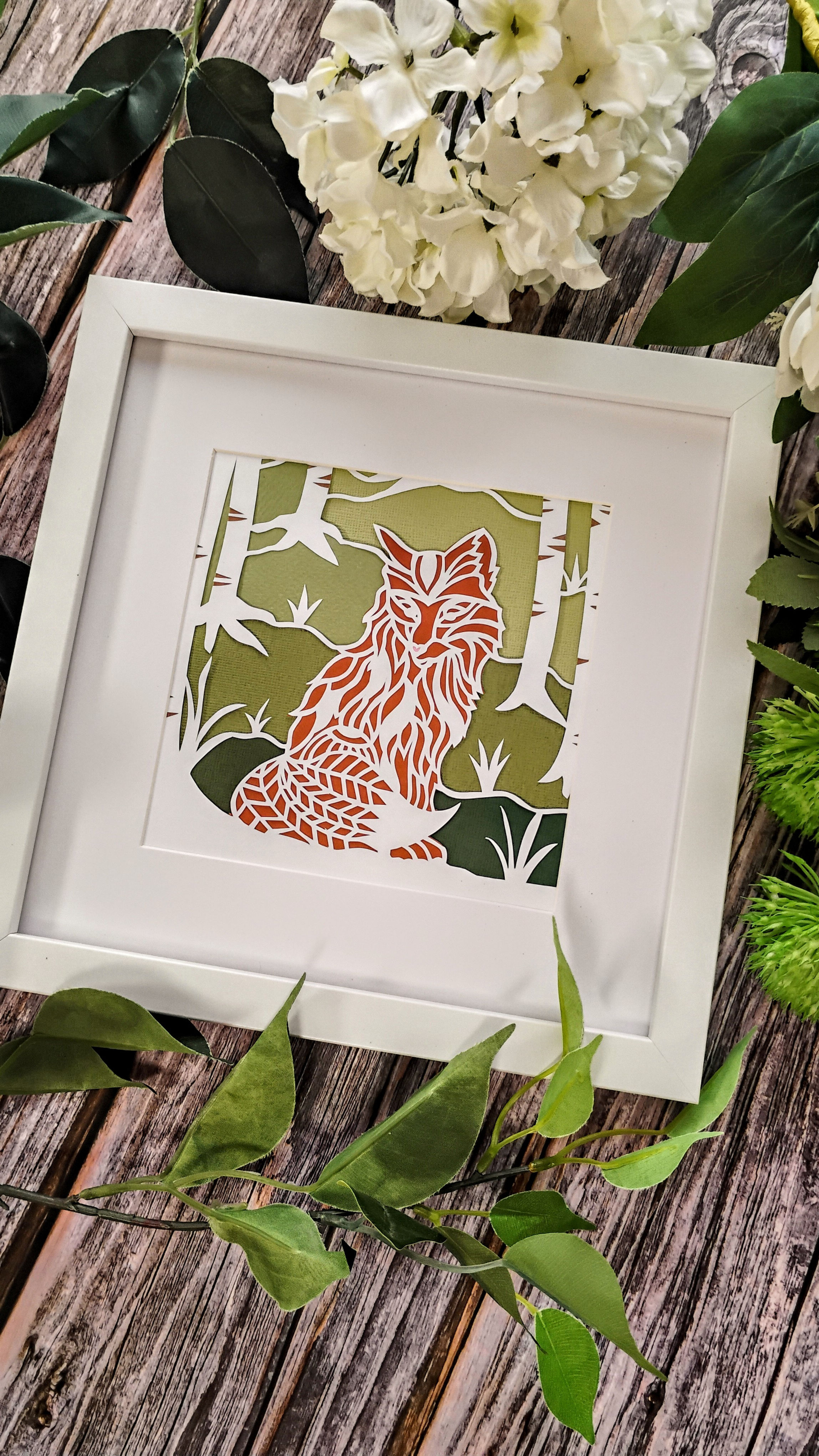 Framed Fox Papercutting Workshop - Autumn '26