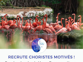 Recrute choristes motivés pour l'année 2026-2027 !