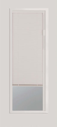 Blinds between the glass door