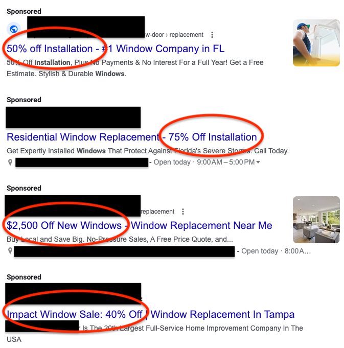 Window Sales Promotions