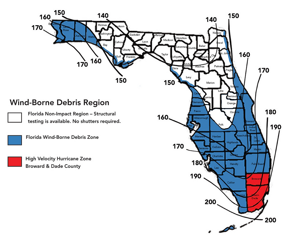Florida WBD an HVHZ Zones