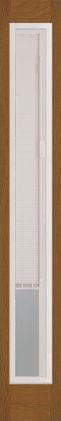 Blinds between the glass door