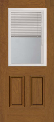 Blinds between the glass door