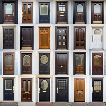 assortment of front door styles