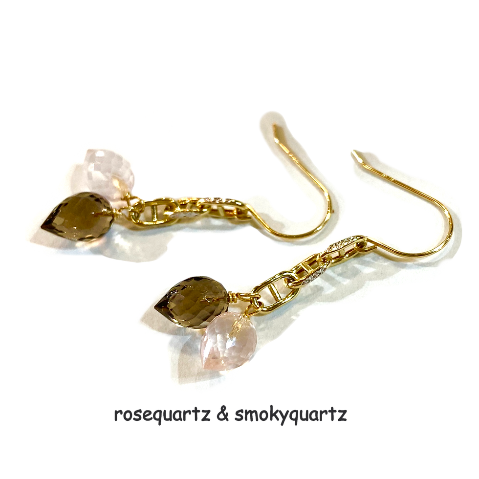 サムネイル： Two colour stone pierce[K18]