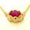 サムネイル： Ruby cabochon necklace [SV925]【受注生産】