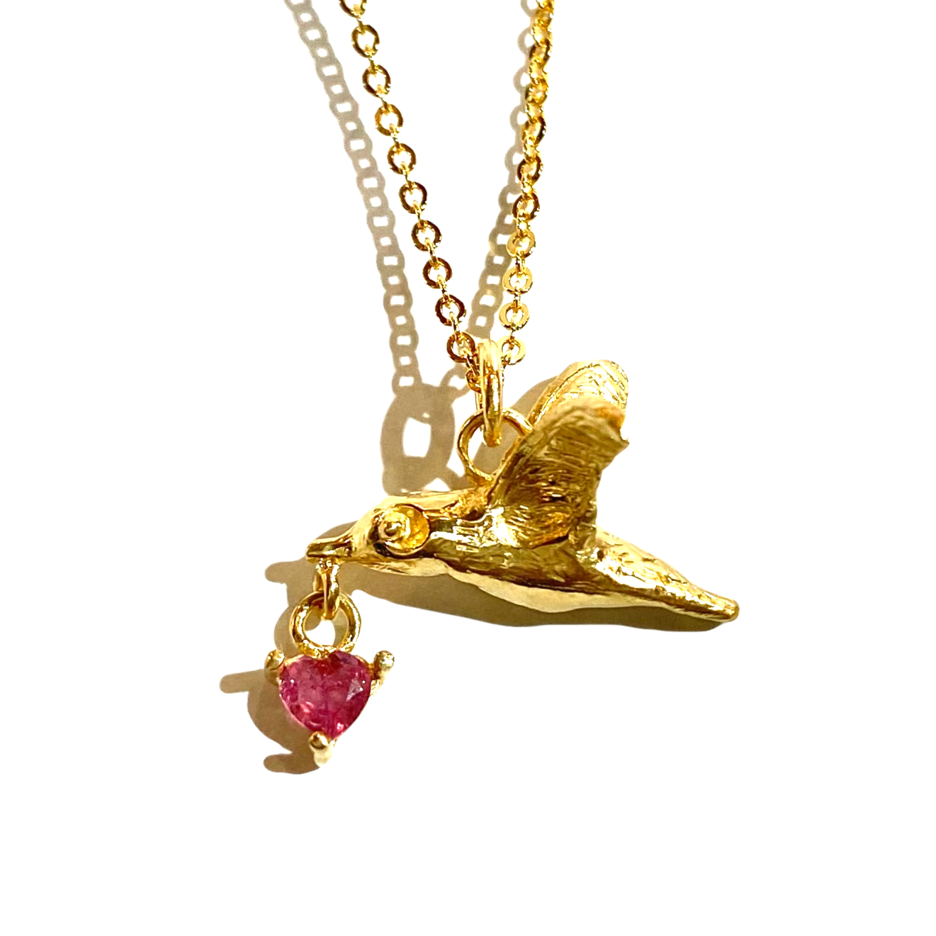 Humming bird pendant necklace[SV925]【受注生産】