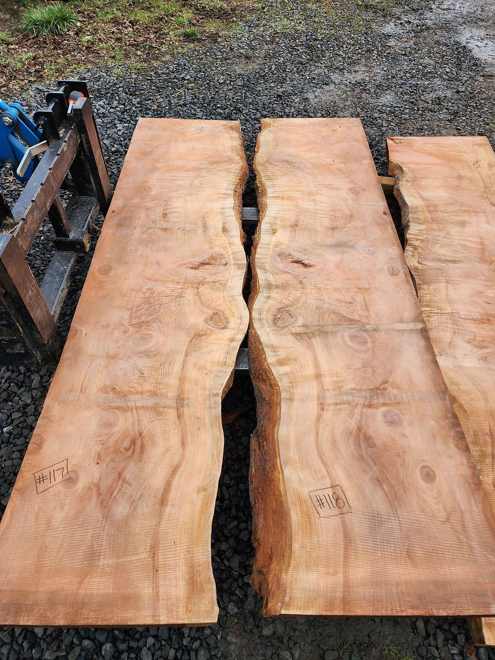 Thumbnail: Stunning bookmatched set or river table! Highly figured Redwood