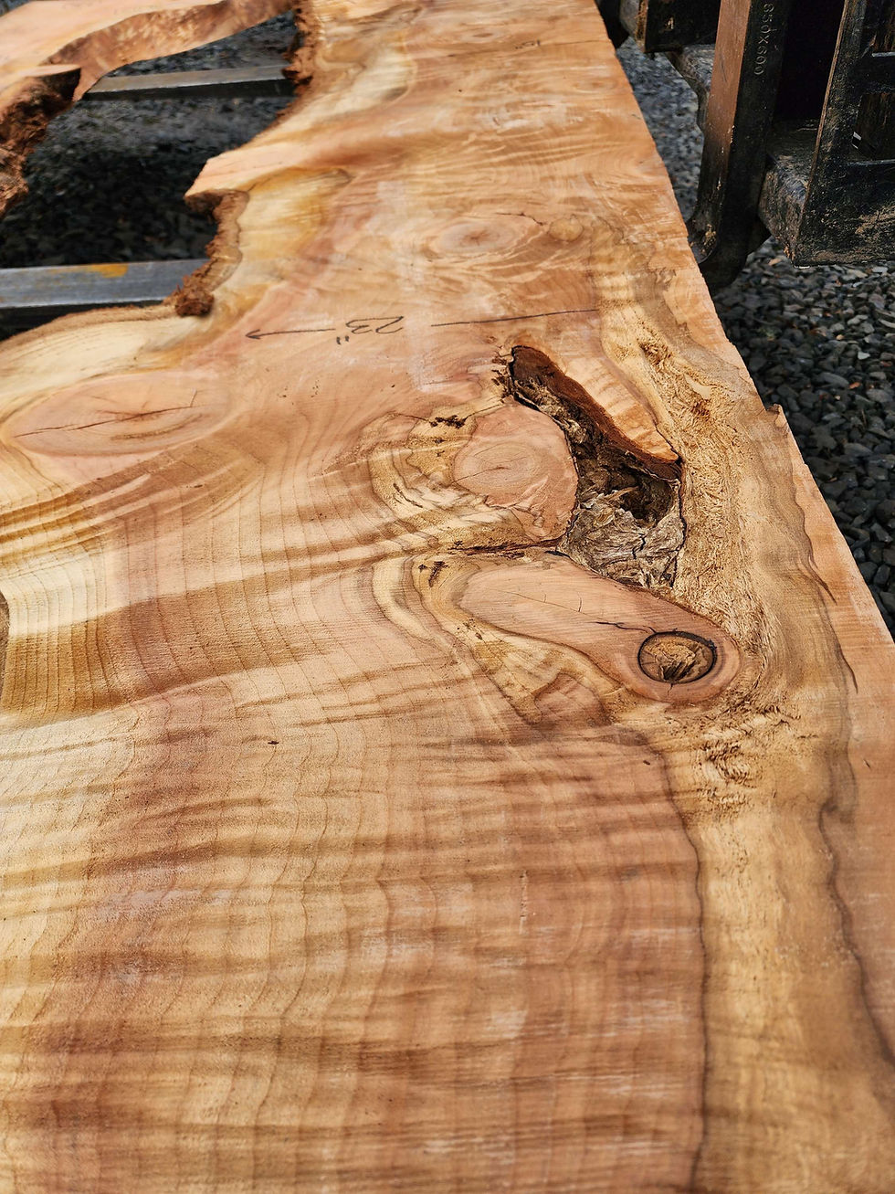 Thumbnail: Bookmatched set! Curly figured Redwood
