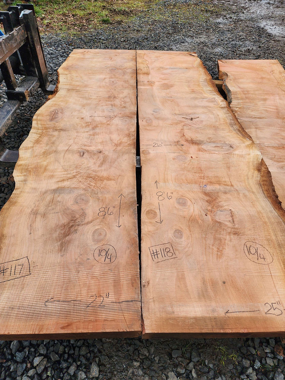 Thumbnail: Stunning bookmatched set or river table! Highly figured Redwood