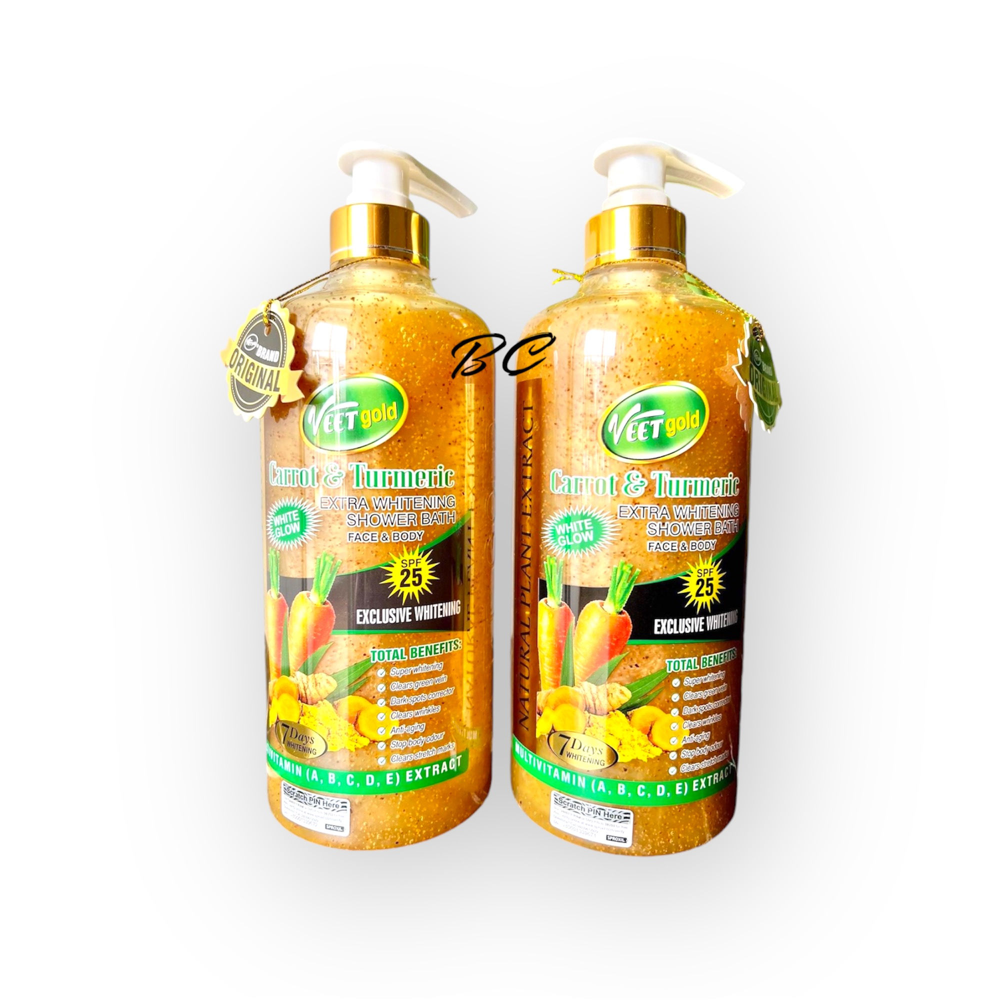 Veetgold Carrot & Tumeric Whitening Shower Gel
