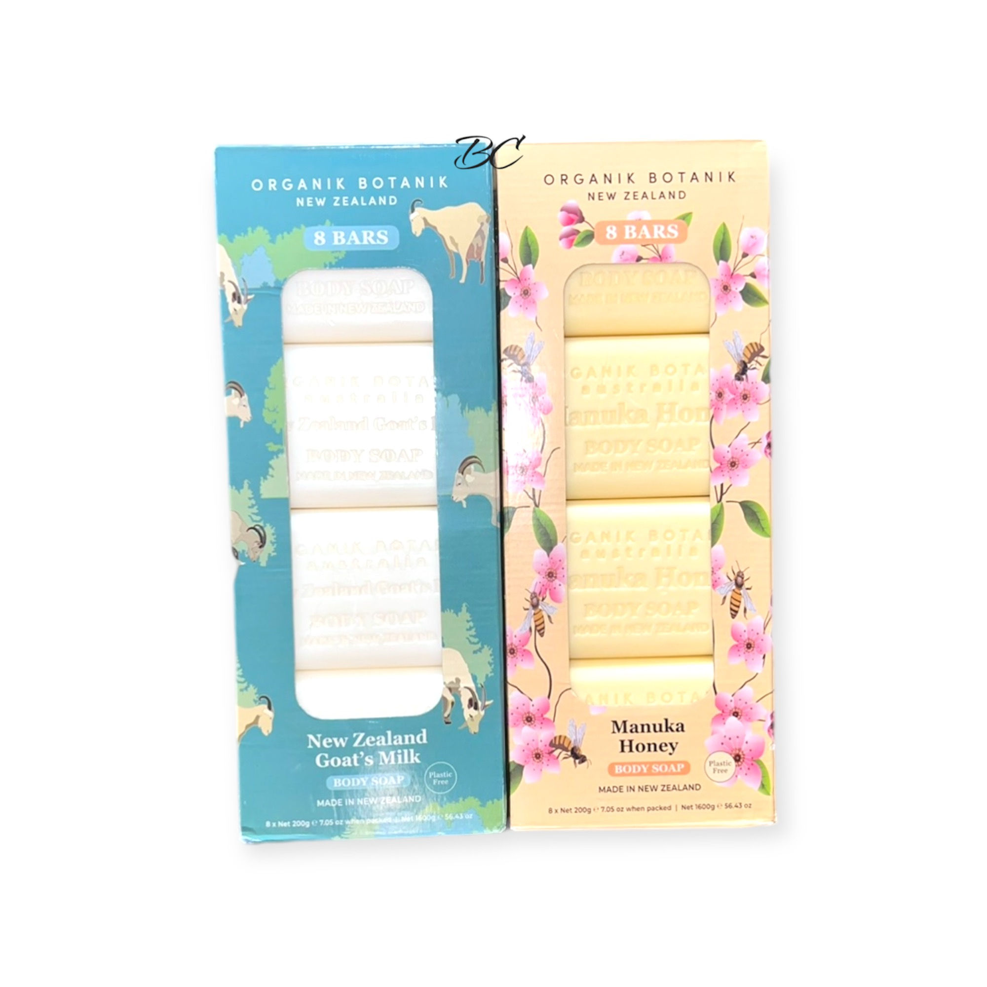 ORGANIK BOTANIK Australia NEW ZEALAND Body SOAP 8 BARS 3.9 lb.