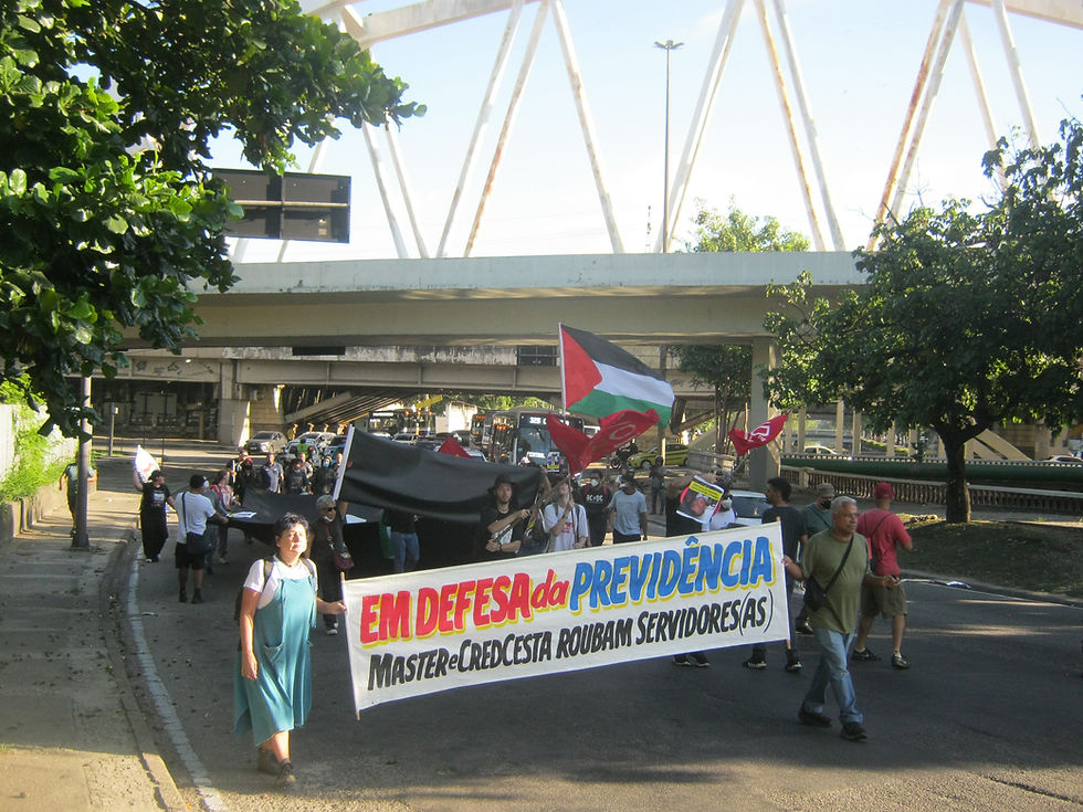 Ato na Avenida Francisco Bicalho. Foto: Revista Revolução Cultural