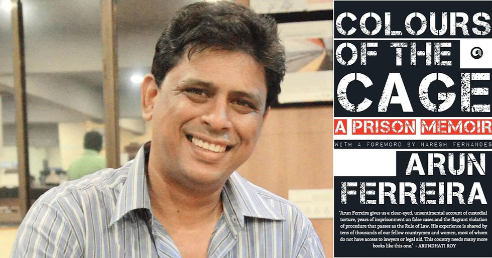 Arun Ferreira, advogado de direitos humanos, ativista e cartunista lançou em 2014 seu livro