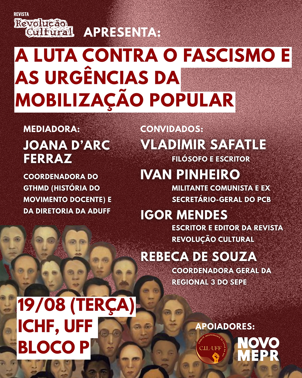 A luta contra o fascismo e as urgências da mobilização popular