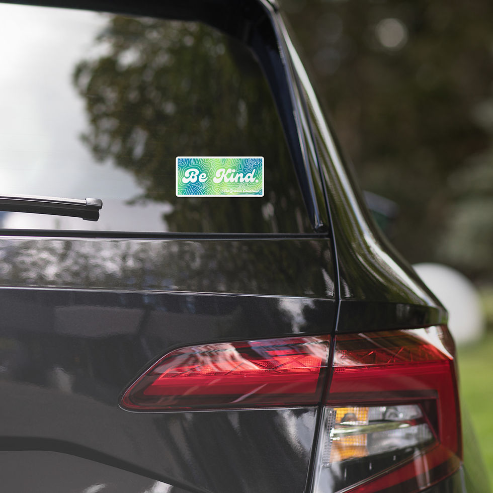 Thumbnail: Be Kind Green and Blue Sticker