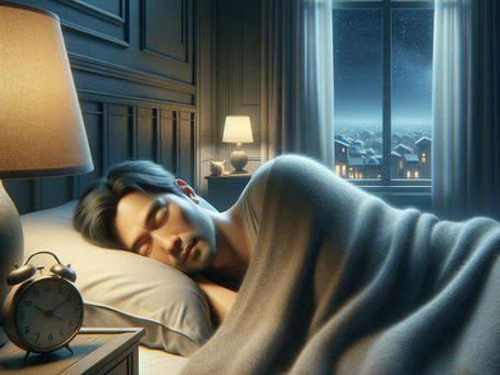 Visual metaphor of how sleep restores mental and physical well-being