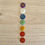 Miniature : Lot de 7 pierres chakras avec symboles
