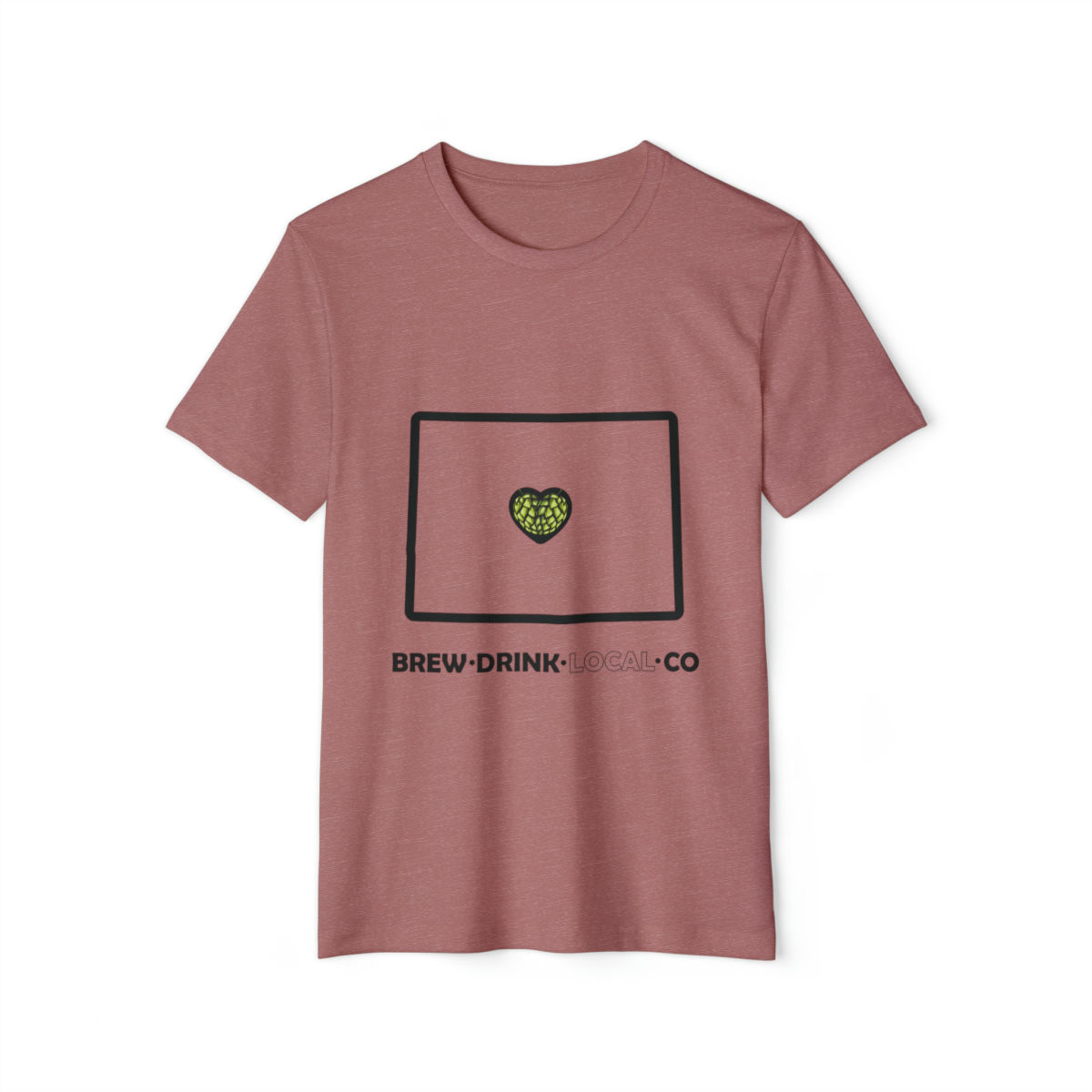Brew • Drink • Local • CO | Unisex Short Sleeve Tee | Organic and Recycled