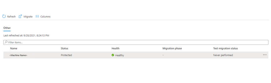 Test Migration